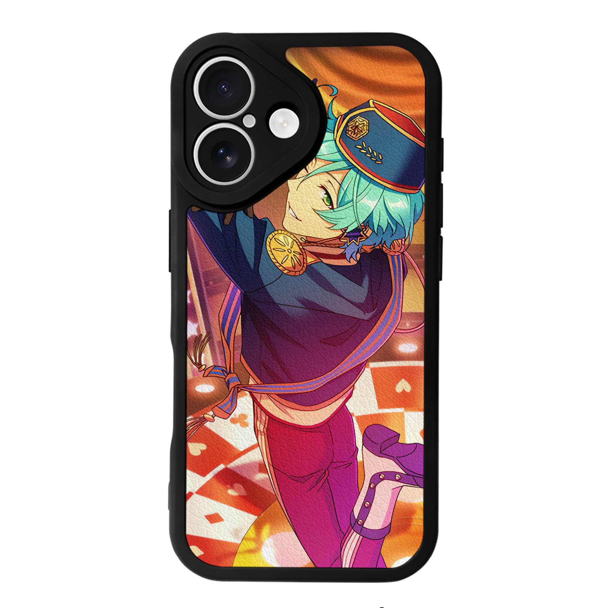 （画像用） あんさんぶるスターズ! Ensemble Stars 【iPhone 16シリーズ対応】シリコンスマホケース（レザー調） 材質：シリコン